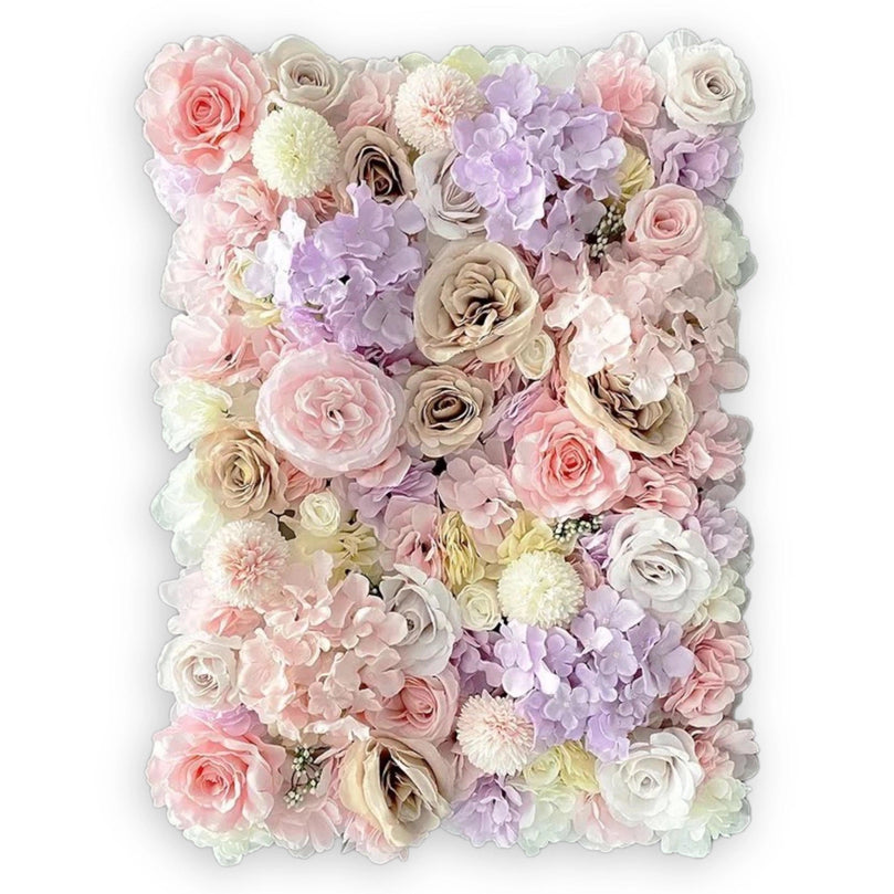 Realistic 3D Silk Artificial Flower Wall