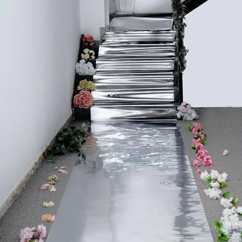 Reflective Mirror Wedding Carpet Aisle Runner