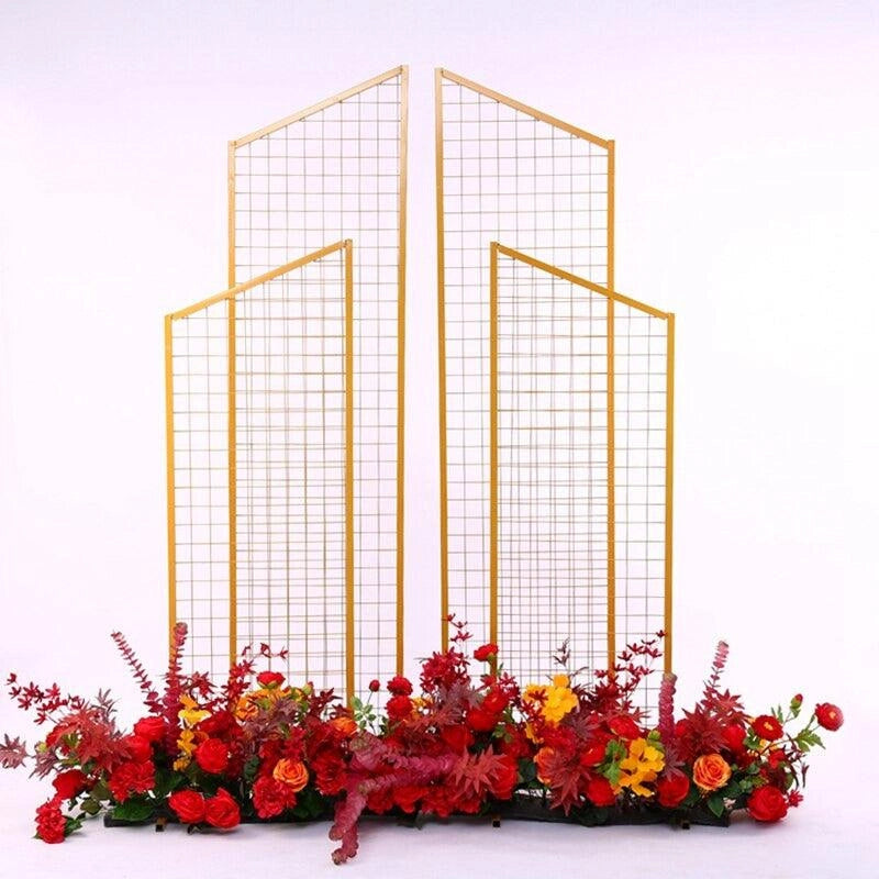 Rocket 4-Piece Geometric Grid Wedding Backdrop - Décor Maniacs