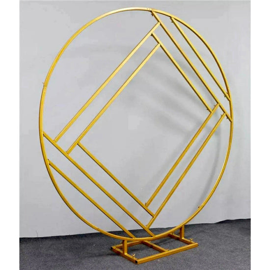 Round Geometric Wedding Arch Backdrop Stand - Décor Maniacs