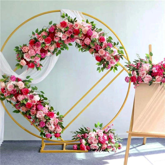 Round Geometric Wedding Arch Backdrop Stand - Décor Maniacs