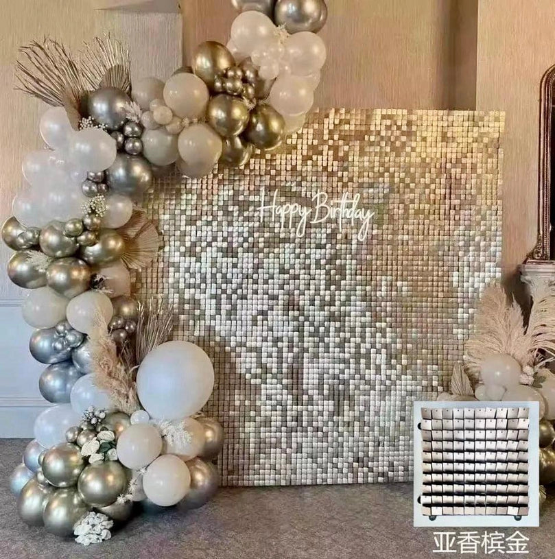 Sequin Shimmer Wall Wedding Backdrop Panels