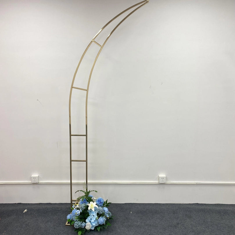 Shiny 2-Piece Wedding Arch Backdrop Stand