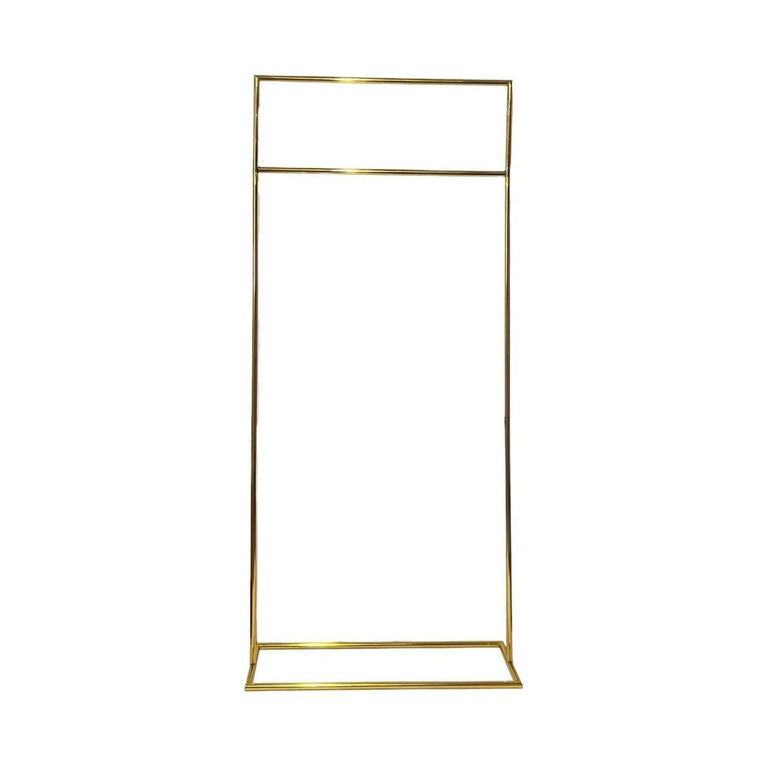 Shiny Gold Square Wedding Poster Backdrop Stand - Décor Maniacs