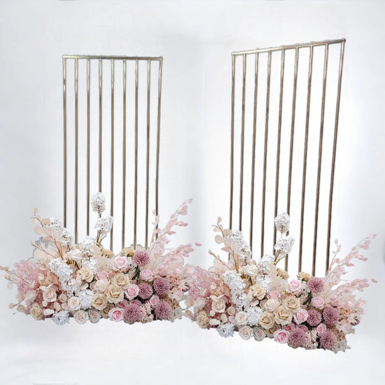 Shiny Gold Wedding Backdrop Stand 2.6 x 6.5 FT