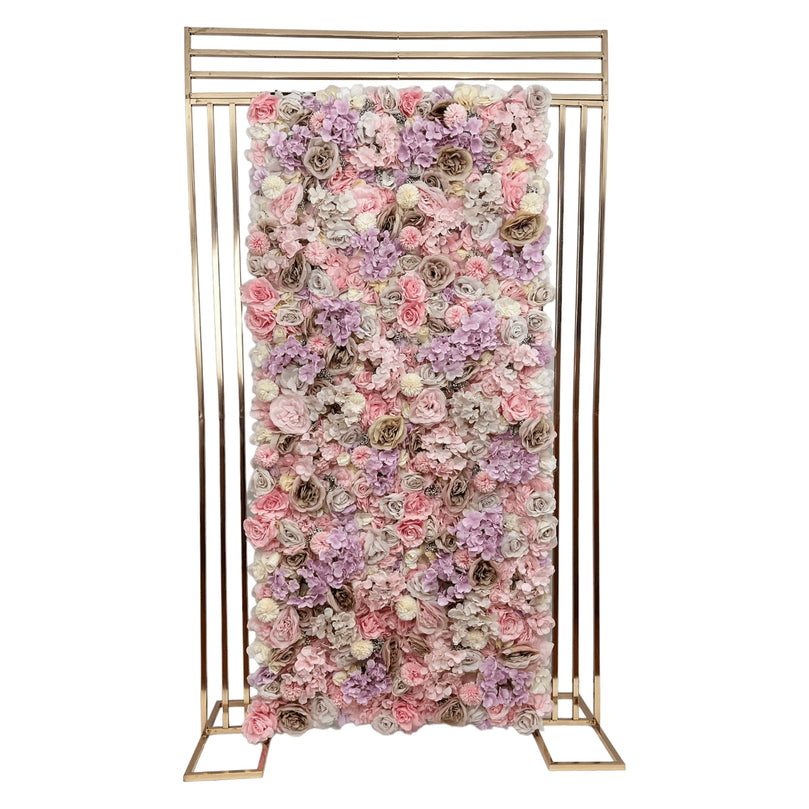 Shiny Gold Wedding Square Backdrop Stand