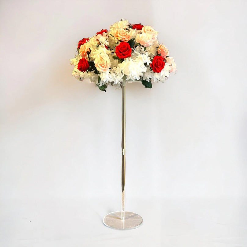 Simple 31" Acrylic Wedding Dining Table Flower Centerpiece