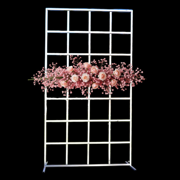 Square Grid 6FT Wedding Backdrop Stand - Décor Maniacs