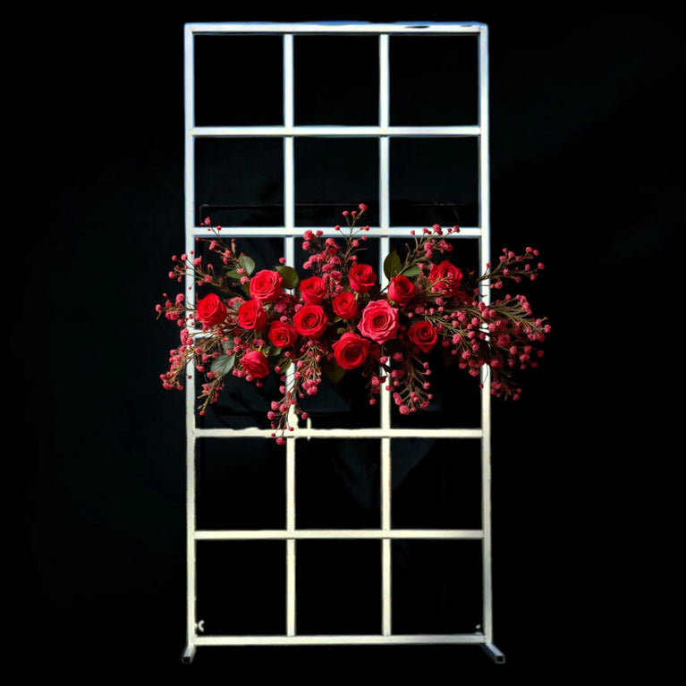 Square Grid 6FT Wedding Backdrop Stand - Décor Maniacs