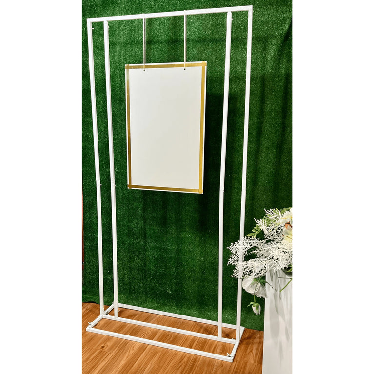 Square Wedding Welcome Sign Backdrop Stand - Décor Maniacs