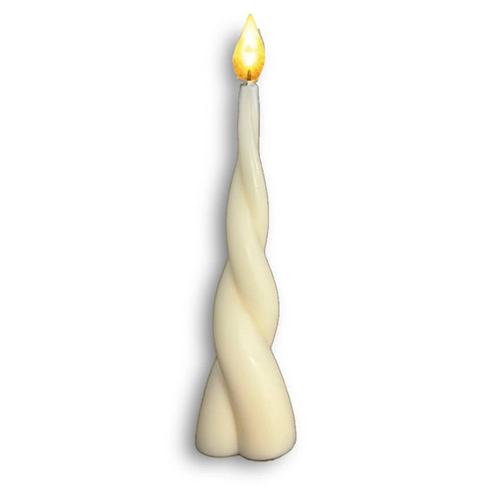 Tall Cone Twist Soy Scented Pillar Glim Candles