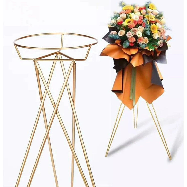 Tripod Tall Gold Wedding Centerpieces 2-Pack