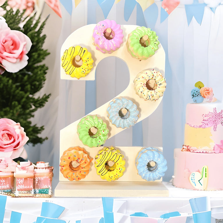 Custom Letter Donut Holder Stand - 18" Personalized Display