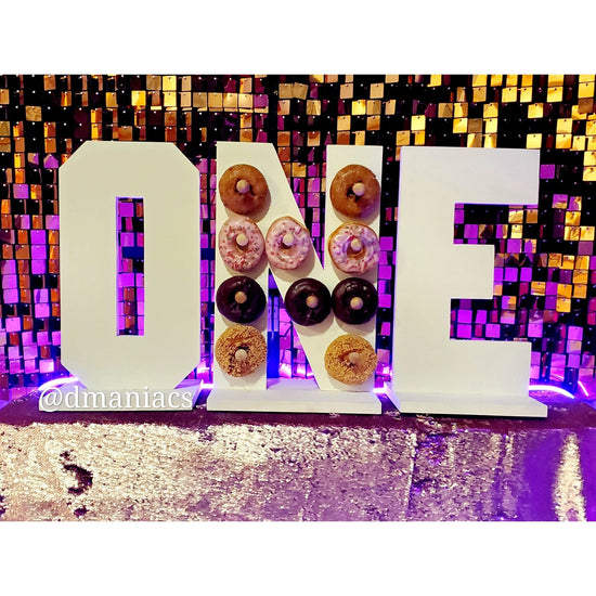 Custom Letter Donut Holder Stand - 18" Personalized Display