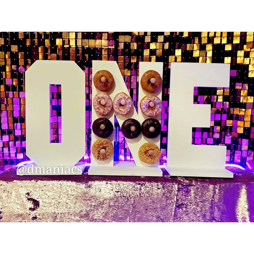 Custom Letter Donut Holder Stand - 18" Personalized Display