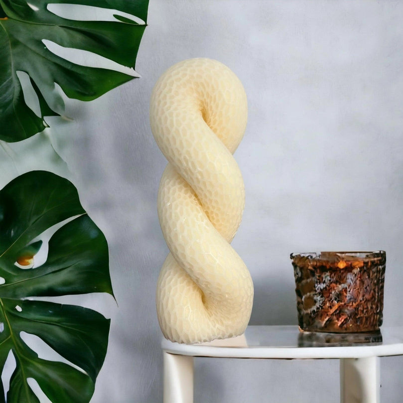 Twisted Rope Soy Scented Pillar Glim Candles