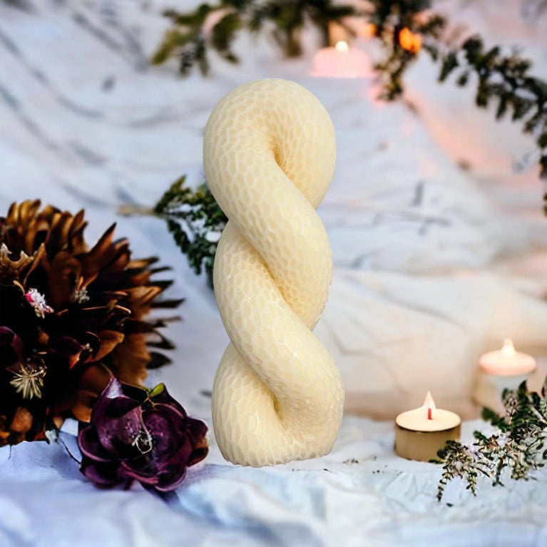 Twisted Rope Soy Scented Pillar Glim Candles