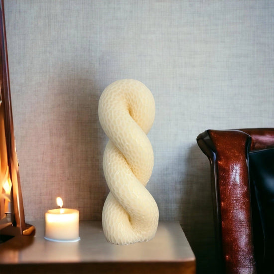 Twisted Rope Soy Scented Pillar Glim Candles