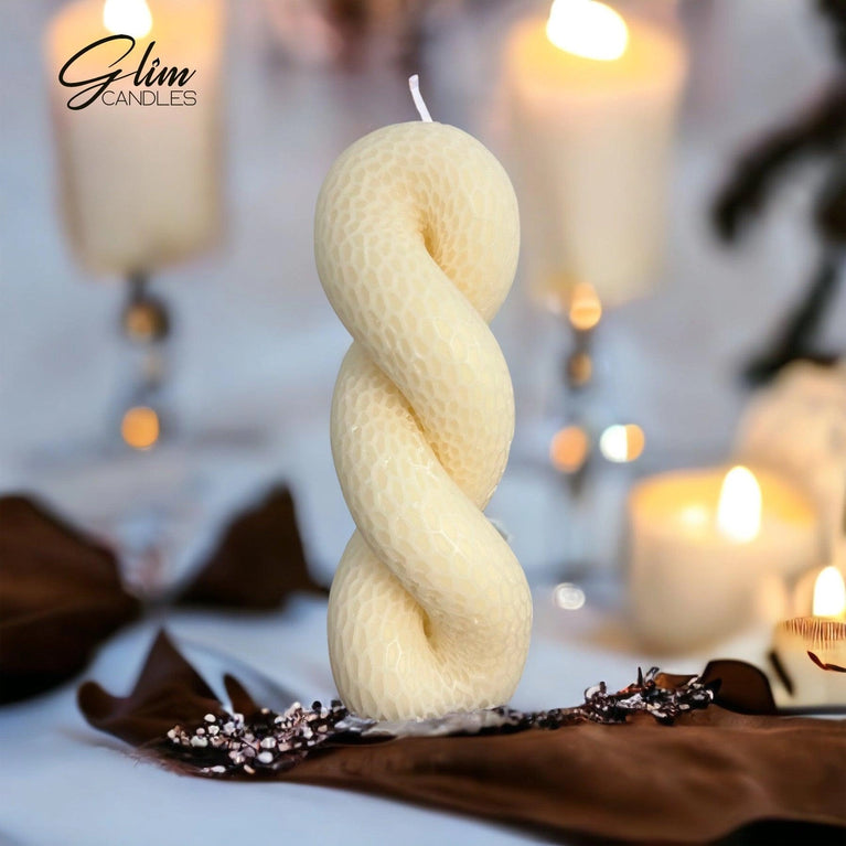 Twisted Rope Soy Scented Pillar Glim Candles