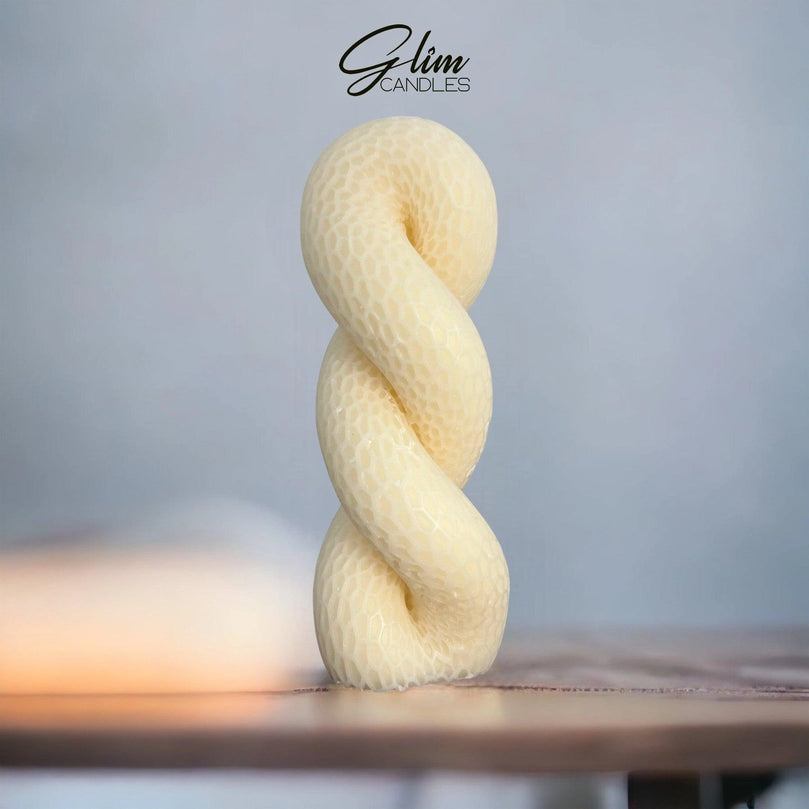 Twisted Rope Soy Scented Pillar Glim Candles