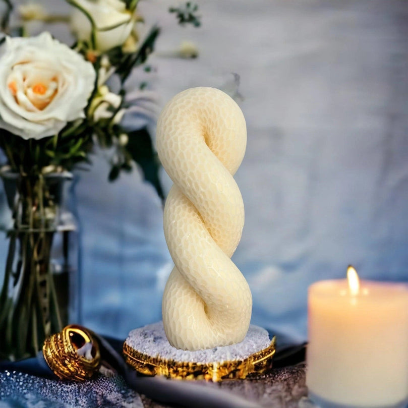 Twisted Rope Soy Scented Pillar Glim Candles