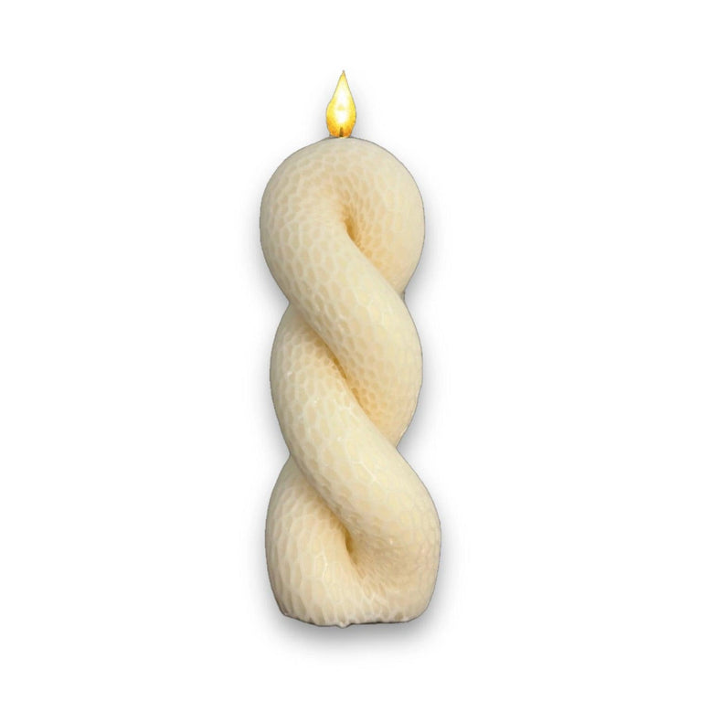 Twisted Rope Soy Scented Pillar Glim Candles