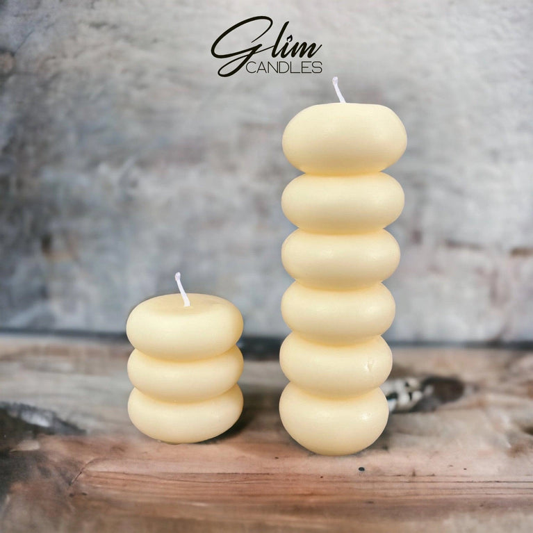 Tyre Tower Soy Wax Scented Pillar Glim Candles