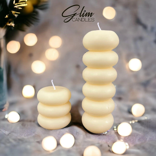 Tyre Tower Soy Wax Scented Pillar Glim Candles