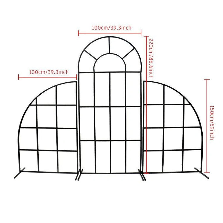 Wedding Backdrop Grid Arch Flower Stand - Décor Maniacs