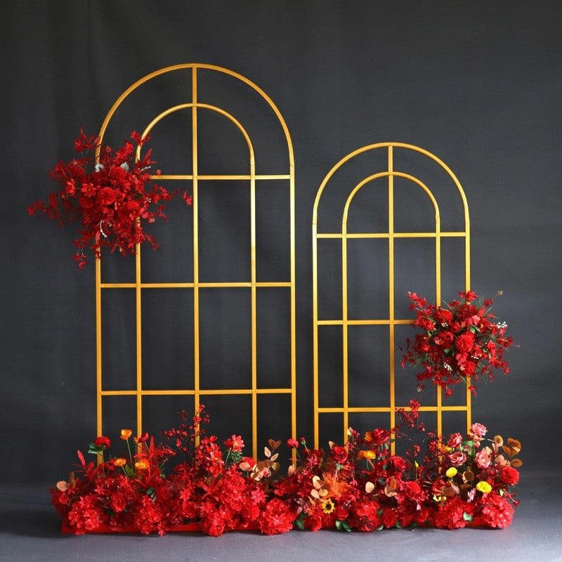 Wedding Grid Window Screen Arch Backdrop Stand