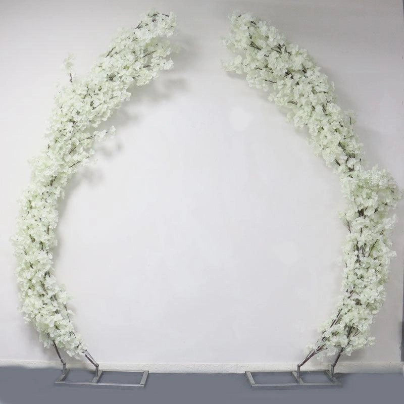 White Cherry Flower Wedding Arch Backdrop