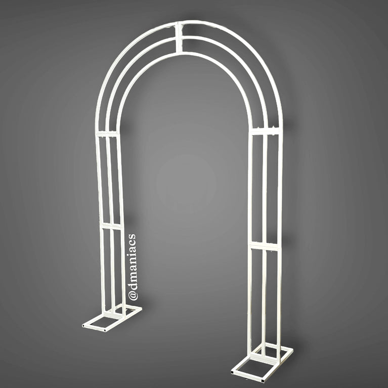 White Metal Wedding Arch Backdrop Decor Stand