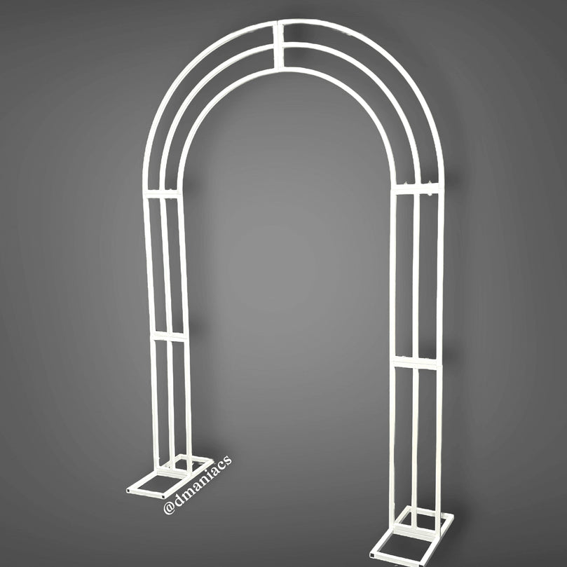 White Metal Wedding Arch Backdrop Decor Stand