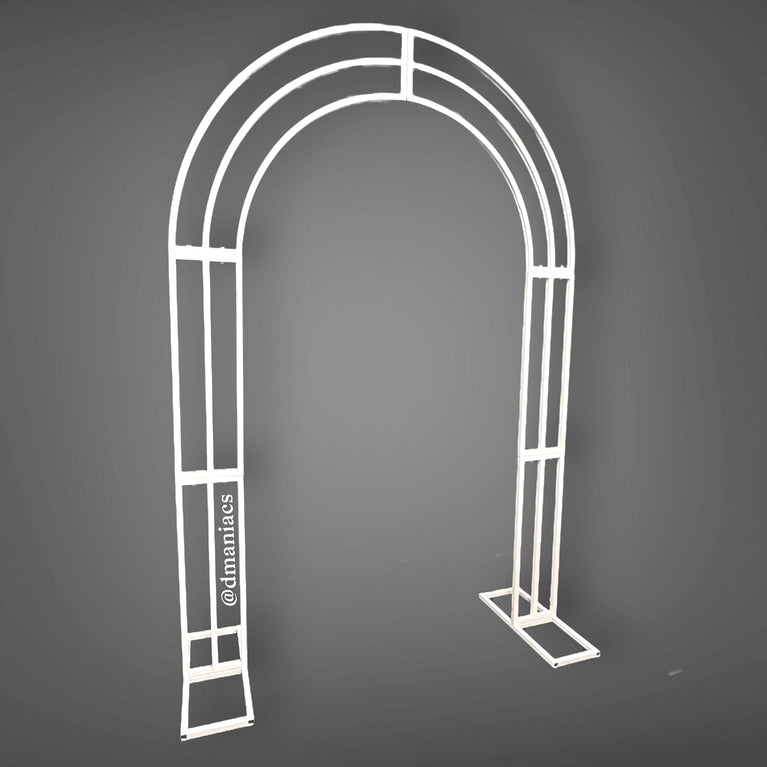 White Metal Wedding Arch Backdrop Decor Stand