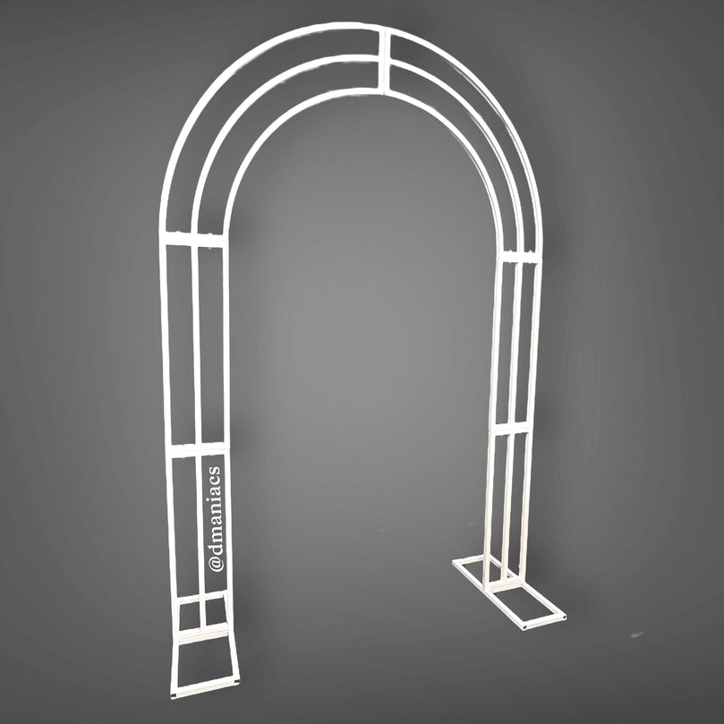 White Metal Wedding Arch Backdrop Decor Stand