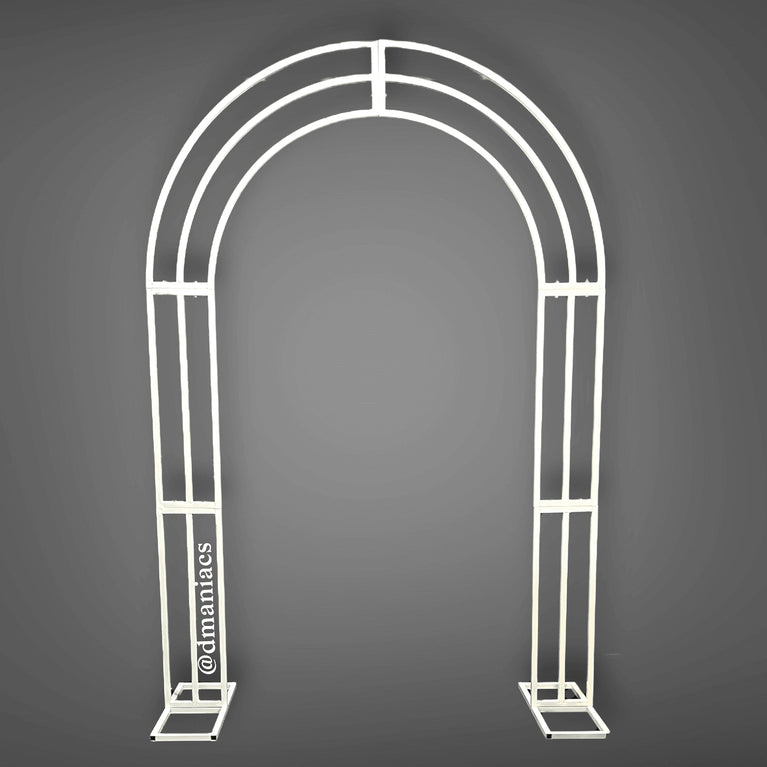 White Metal Wedding Arch Backdrop Decor Stand