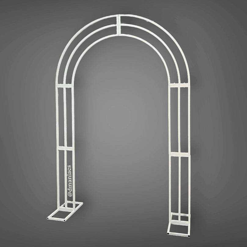 White Metal Wedding Arch Backdrop Decor Stand