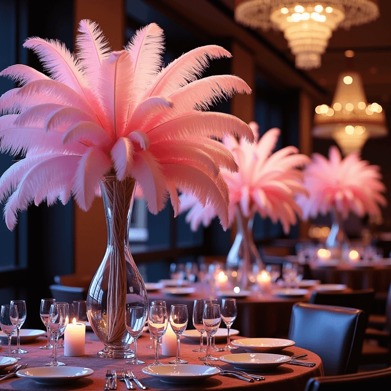 White Ostrich Feathers | 27-29" Imitation Feathers For Decor