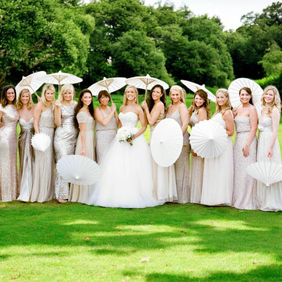 White Wedding Umbrella – Outdoor Parasol for Brides & Guests