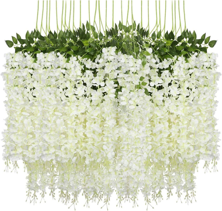 Wisteria Artificial Hanging Flowers 12-Pack