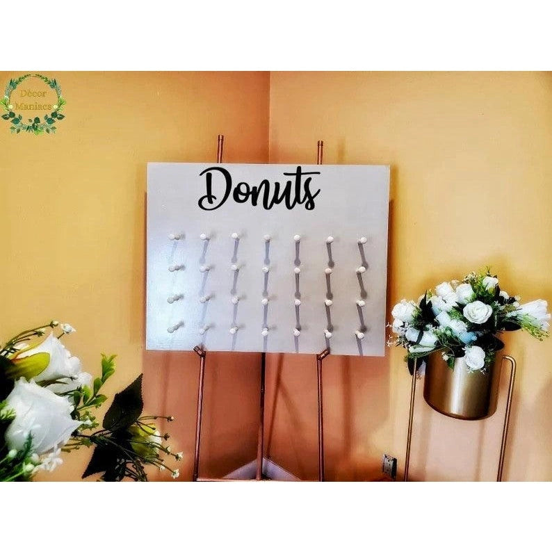 Wooden Donut Stand Holds Up To 56 Doughnuts - Décor Maniacs