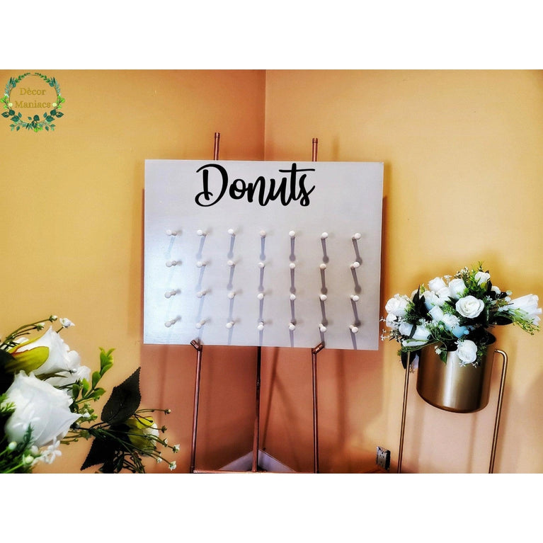 Wooden Donut Stand Holds Up To 56 Doughnuts - Décor Maniacs