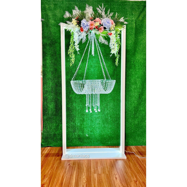 Wooden Square LED Frame | Cake Swing Stand