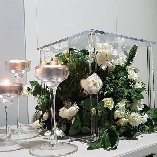 Acrylic Cube Wedding Table Centerpieces