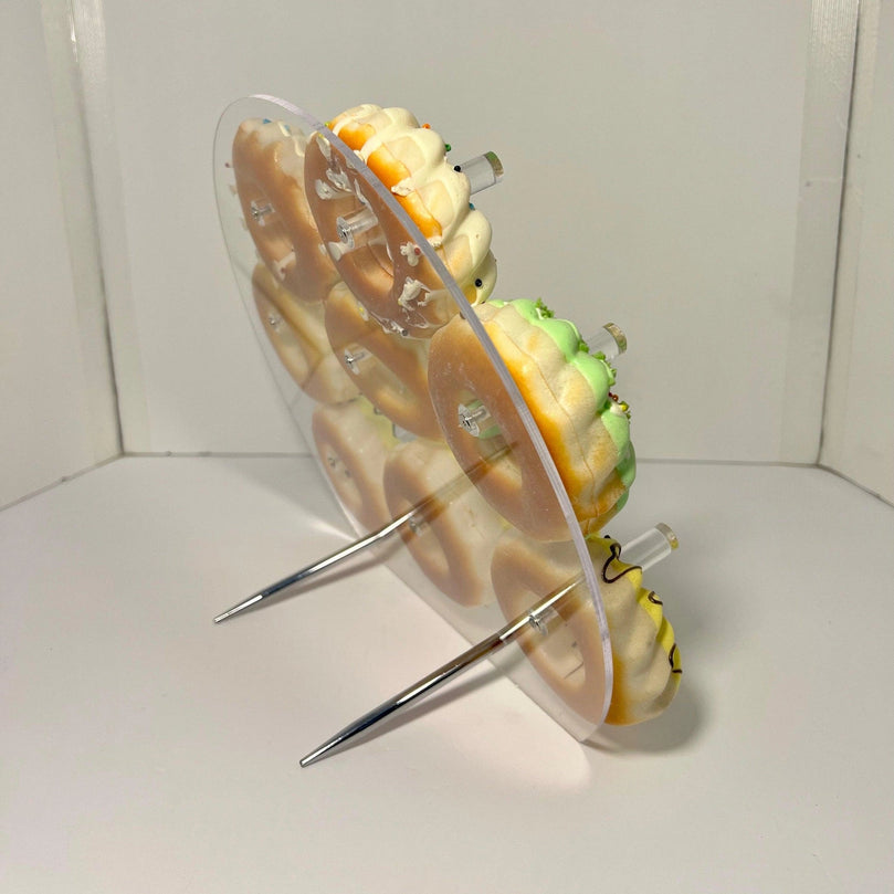 Acrylic Donut Wall Stand - 12" Dessert Holder