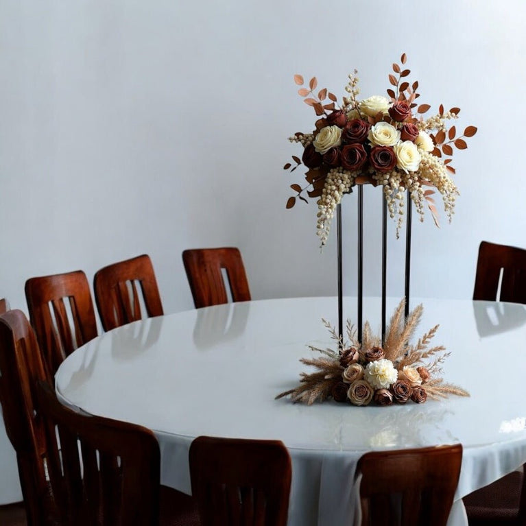 Black Center Pieces for a Wedding - 32" Tall Flower Stand