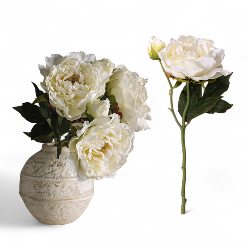 Cream Peony Stem Spray