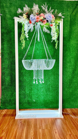 Wooden Square LED Frame | Cake Swing Stand - Décor Maniacs