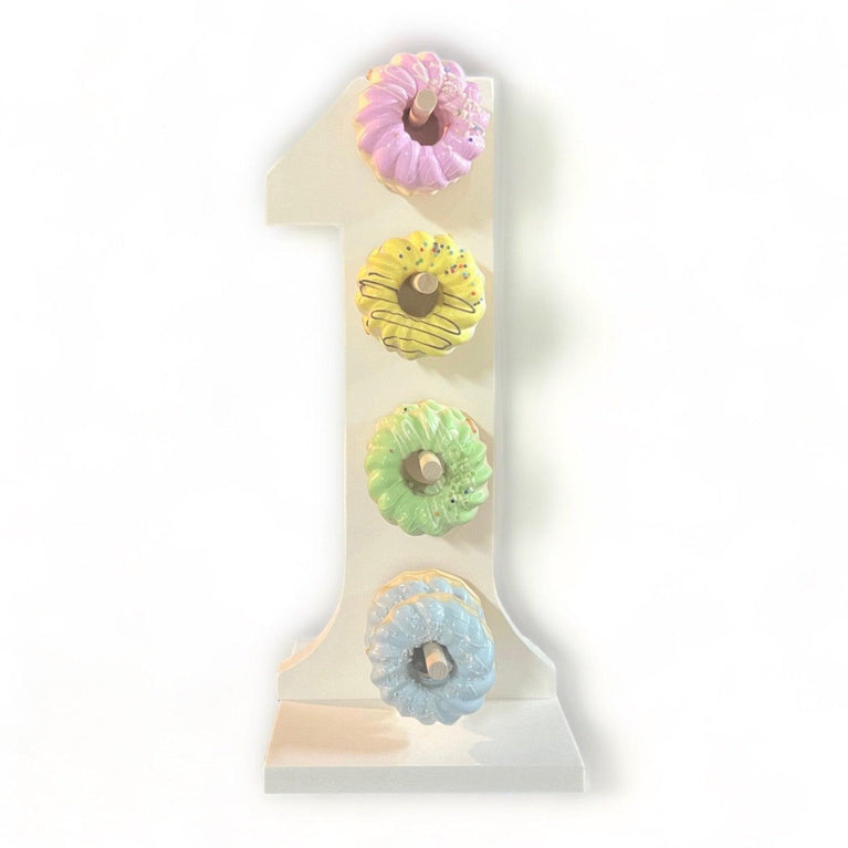 Donut Wall Personalized 10th Birthday Party Dessert Stand - Décor Maniacs