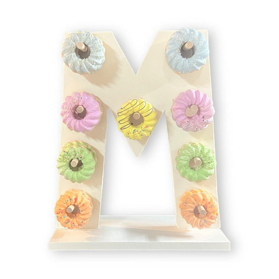 Donut Wall Personalized Mother's Birthday Party Dessert Stand - Décor Maniacs